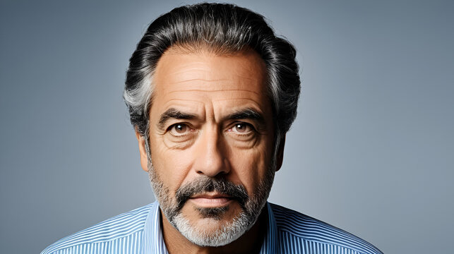 High-quality portrait of a gutsy man.