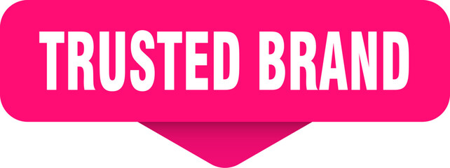 trusted brand sticker. trusted brand sign on transparent background