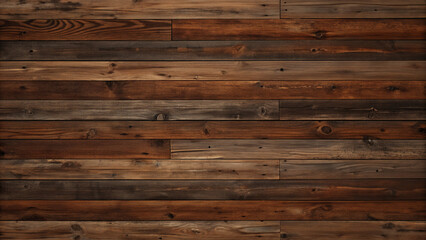 Fototapeta premium Seamless Rustic Wooden Wall Texture with Natural Wood Grain and Knots