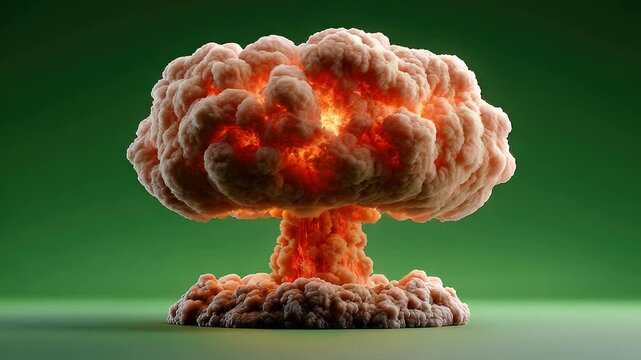 Mushroom cloud explosion image