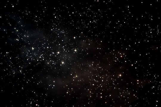 Stunning black sky background with twinkling cosmic stars