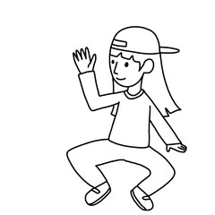 vector illustration of a woman