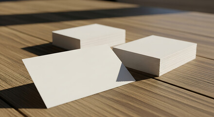 Business Card 3D cubes arranged like modern building blocks