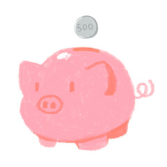 분홍색 돼지저금통