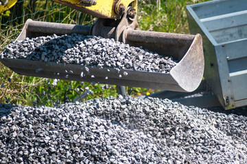 Earthworks, exterior works with machinery