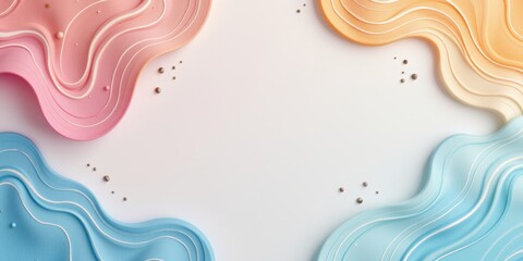 Abstract background with swirling waves design and delicate patterns.