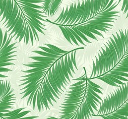 Green botanical leaves palm tree overlay abstract art modern abstract wall art desktop screen saver wallpaper banner