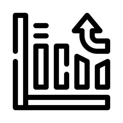 Growth line icon