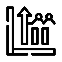 Upward Trending Chart line icon