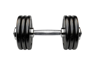 Dumbbell isolated on transparent or white background