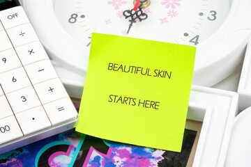 The BEAUTIFUL SKIN concept phrase STARTS HERE. The concept of beauty and stroke