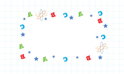 Back to school frame for text 