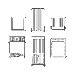 Vector Illustration of Radiator with Clean Lines