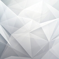 Obraz premium White Abstract Polygonal Geometric Background with Light Grey Gradient