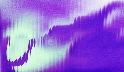 Abstract background gradient purple white liquid sparkling with striped effect. Refraction of wavy striped glass.