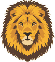 Lion head vector illustration