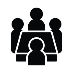 Conference Vector Icon which can easily modify or edit