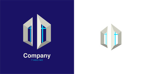 Fototapeta premium house logo design,construction company logo,company logo vector