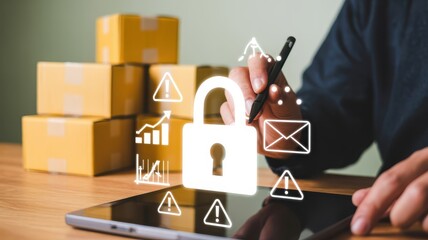 Secure delivery system with digital interface.