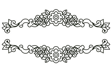 Elegant Ornamental Frame With Floral and Decorative Patterns