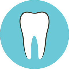Tooth icon Dental clinic logotype. . Vector illustration