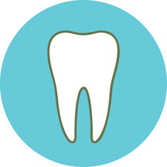 Tooth icon Dental clinic logotype. . Vector illustration