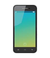 Smart phone. Realistic mobile phone