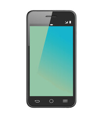 Smart phone. Realistic mobile phone