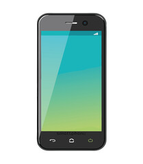 Smart phone. Realistic mobile phone