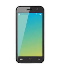 Smart phone. Realistic mobile phone