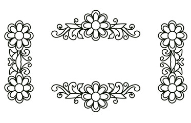Elegant Ornamental Frame With Floral and Decorative Patterns