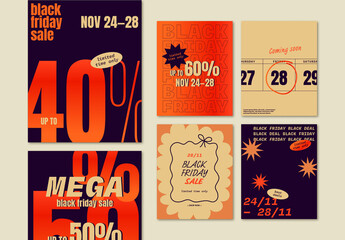Vivid Black Friday Social Media Set