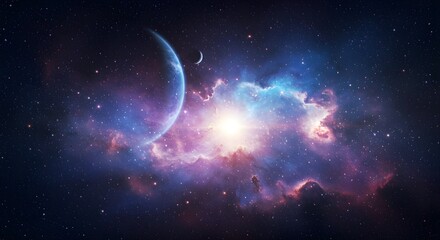 Obraz premium space background