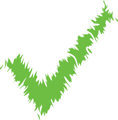 Green tick checkmarks. Stock vector