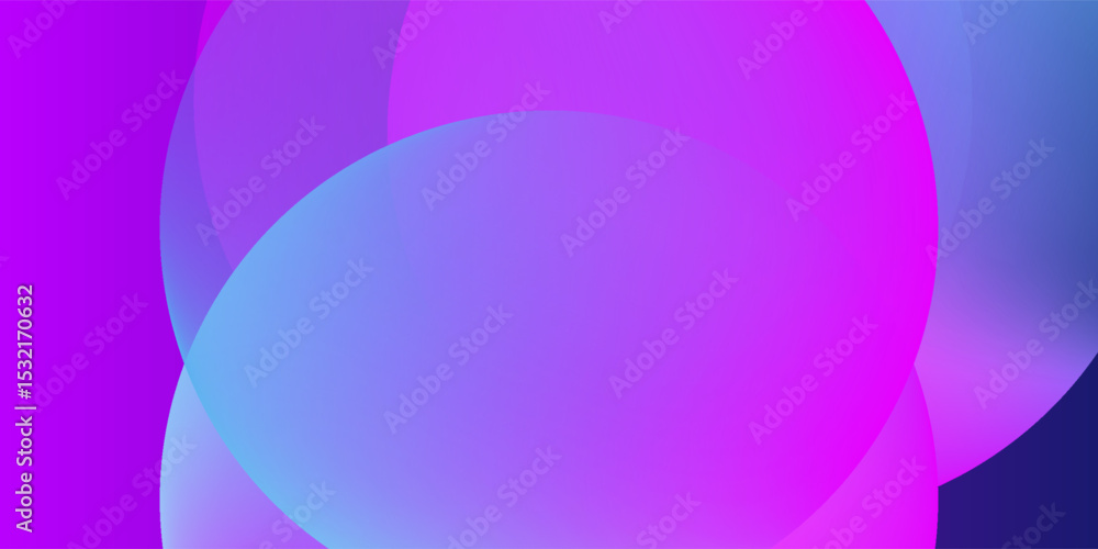 Poster abstract overlapping gradient circle background