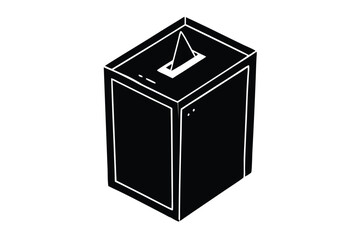 voting booth vector icon