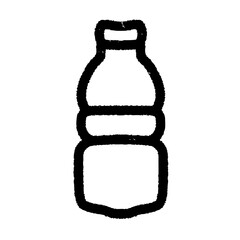 Plastic Bottle Icon Handdrawn
