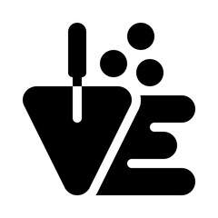 Trowel glyph icon