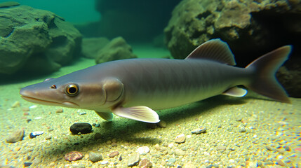 West African lungfish (Protopterus annectens) body