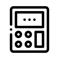 Calculator line icon