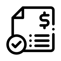 Invoice line icon