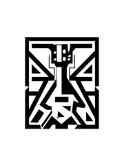 High-resolution black-and-white vector illustration, designed for professional use in print, web, and product mockups. Clean lines, isolated on white, perfect for creative and commercial projects.