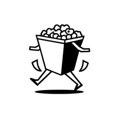 High-resolution black-and-white vector illustration, designed for professional use in print, web, and product mockups. Clean lines, isolated on white, perfect for creative and commercial projects.