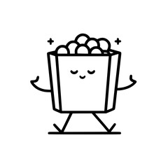 High-resolution black-and-white vector illustration, designed for professional use in print, web, and product mockups. Clean lines, isolated on white, perfect for creative and commercial projects.