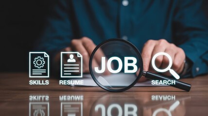 Job search with skills and resume.