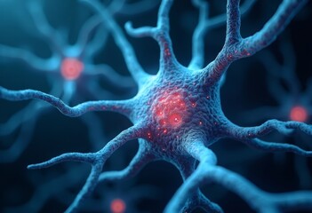 Close up of Neural Cell Morphology Art