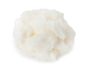 Shea butter isolated on white. Cosmetic product