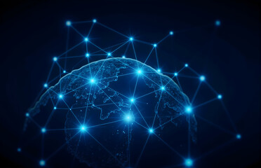 Fototapeta premium Global Internet Technology Network