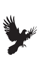 Obraz premium Pigeon silhouette, flying Pigeon silhouette vector 