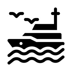 Ship glyph icon